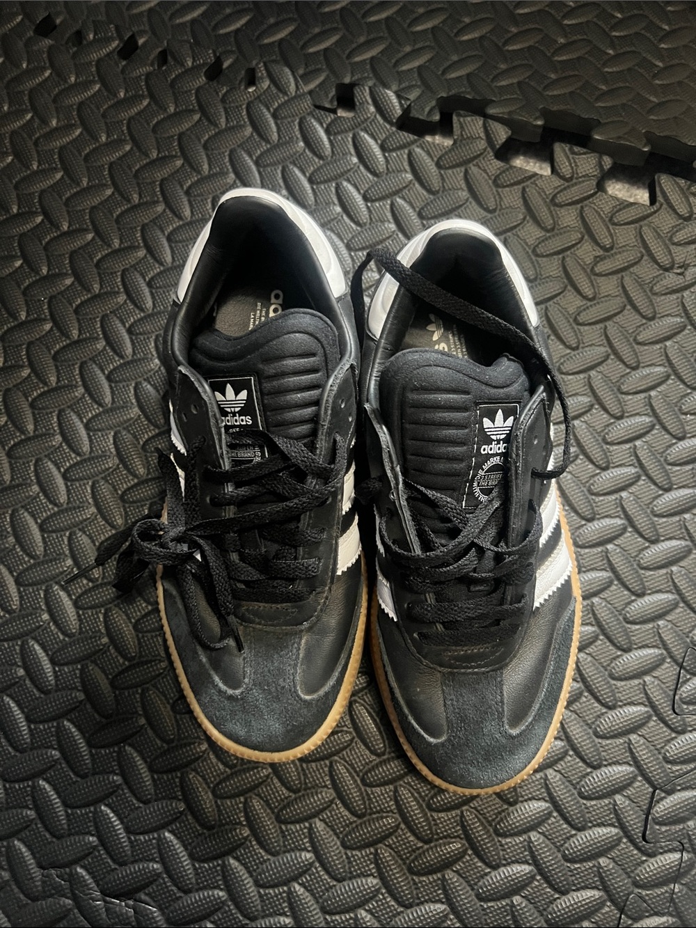 Adidas Black & White Samba Sneakers